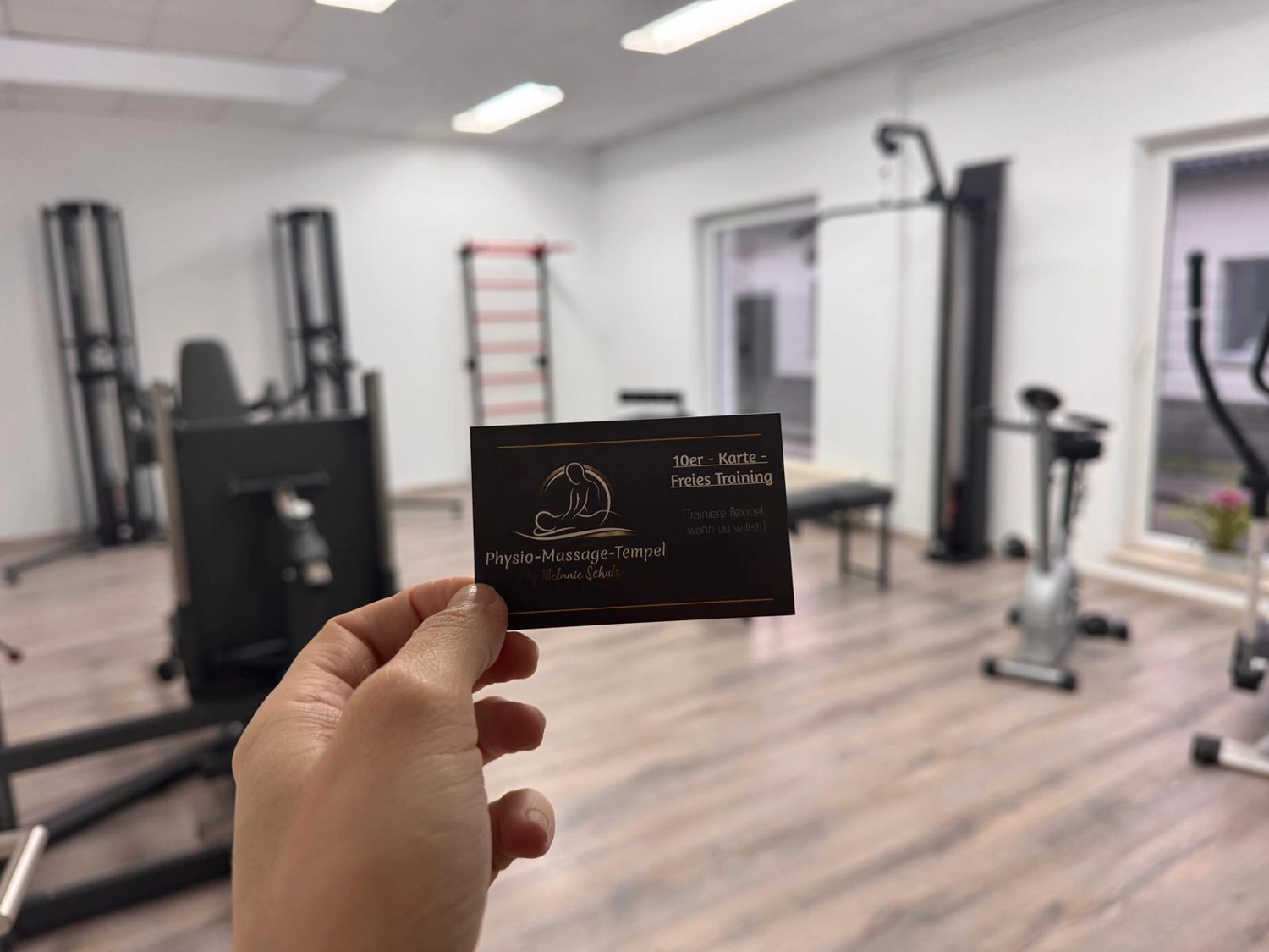 Physio - Massage - Temple by Melanie Schulze -Visitenkarte im Studio